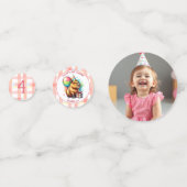 Capybara themed Girl's Birthday Party コンフェッティ (裏面)