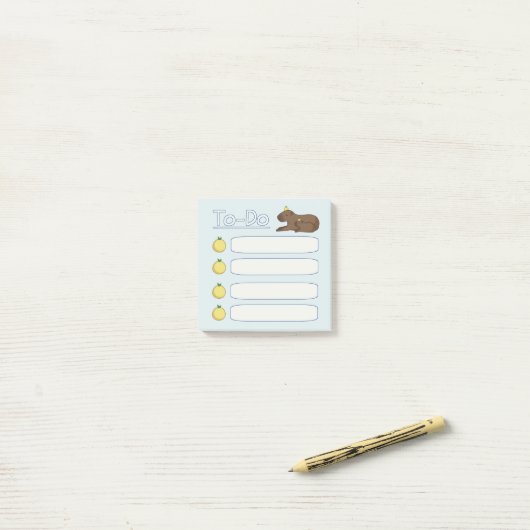 Capybara To-Do List Memo ポストイット (デスク上)
