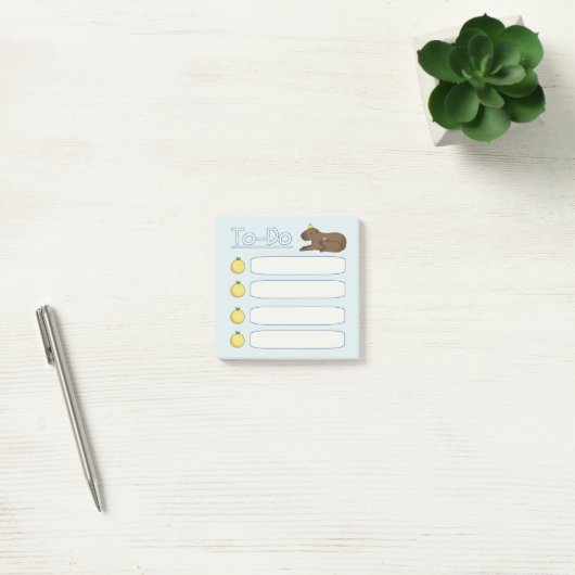 Capybara To-Do List Memo ポストイット (オフィス)