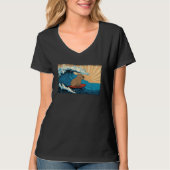 Capybara Wave  Capibara Surfboard Surfer Tシャツ (正面)