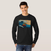 Capybara Wave  Surfing Capibara Animal Tシャツ (正面フル)
