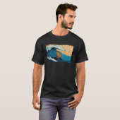 Capybara Wave  Surfing Surfer Capibara Graphic Tシャツ (正面フル)
