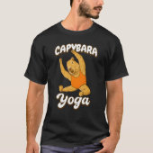 Capybara Yoga poses in Gymnastic leotard Tシャツ (正面)