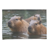 Capybaras' Swimming In The River,  枕カバー (正面右)