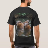 Capybaras' Swimming In The River,  Tシャツ (裏面)