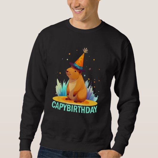 Capybirthday Birthday Capybara 1 スウェットシャツ (正面)