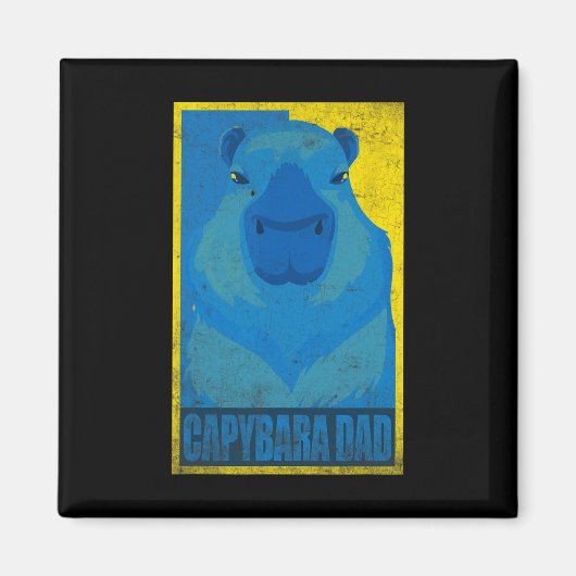 Capyra パパ ウクライナを応援 マグネット (正面)