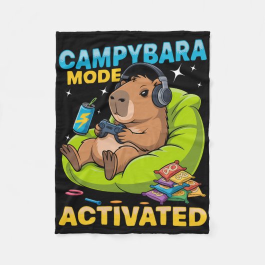 Capyra Gamer ゲーミング 2 フリースブランケット (正面)