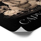 Capyra Peace Cute Yoga  ポスター (角)