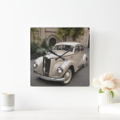 CAR スクエア壁時計 (ホーム)