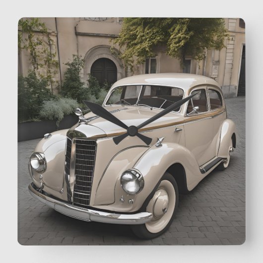 CAR スクエア壁時計 (正面)