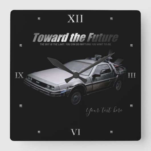 Car：Acrylic Wall Clock スクエア壁時計 (正面)