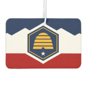 Car Air Fresheners with Flag of Utah, USA カーエアーフレッシュナー (裏面)