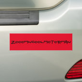 car bumper sticker バンパーステッカー (車上)