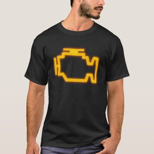 Car Check Engine Light Tシャツ (正面)