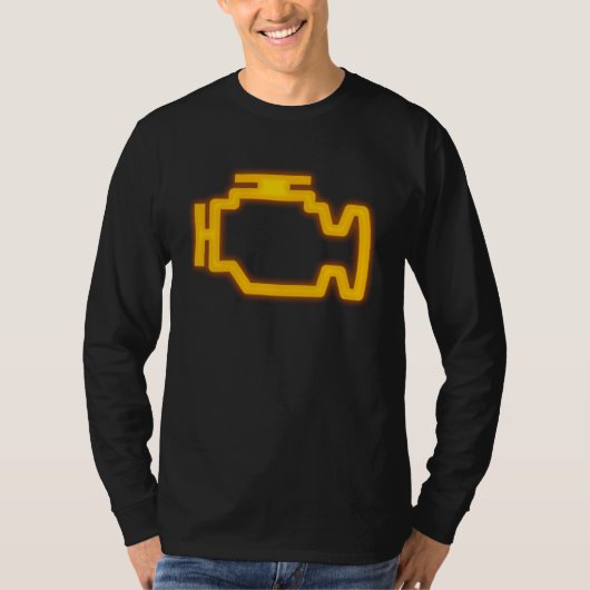 Car Check Engine Light Tシャツ (正面)
