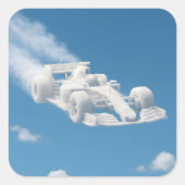 Car cloud square sticker description スクエアシール (正面)