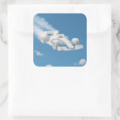 Car cloud square sticker description スクエアシール (バッグ)