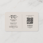 Car Company Transport Taxi Driver Sand Minimal 名刺 (裏面)