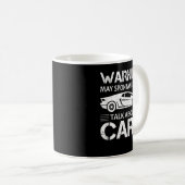 Car Dealer Warning May Spontaneously Start Talking コーヒーマグカップ (正面右)