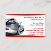 Car Dealership Business Card Template 名刺 (正面)