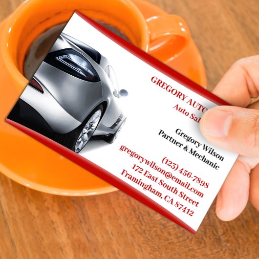 Car Dealership Business Card Template 名刺