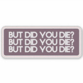 Car Decal Bumper Sticker シール (正面)