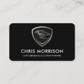 Car Detailing Services QR Code Professional 名刺 (正面)