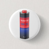 Car engine oil tin bottle 缶バッジ (正面)