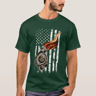Car Enthusiast Racing Drifting distressed usa funn Tシャツ