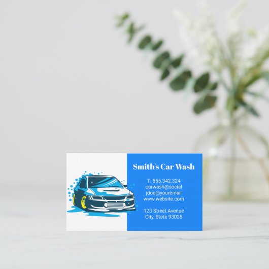 Car Getting Cleaned | Washing 名刺 (スタンド正面)