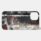 Car in Tokyo City iPhone 13 Slim Fit Case,光沢 iPhoneケース (裏面横)