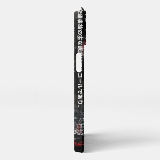 Car in Tokyo City iPhone 13 Slim Fit Case，光沢 iPhoneケース (右側面)