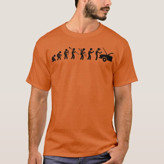 Car Mechanic Evolution フレンズ Tシャツ (正面)
