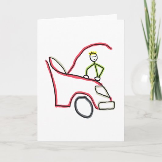 Car Mechanic Stickman カード (正面)