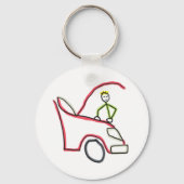 Car Mechanic Stickman キーホルダー (裏面)