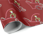 Car Mechanic Stickman ラッピングペーパー (ロールコーナー)