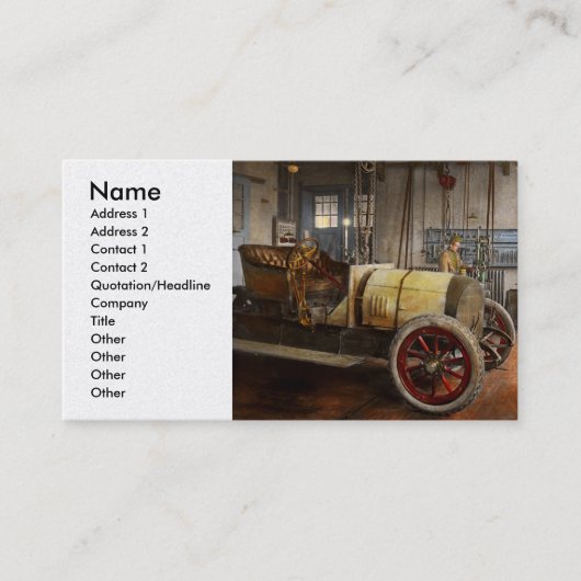 Car Mechanic - The overhaul 1915 名刺 (正面)