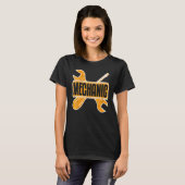 Car Mechanic Wrench And Screwdriver Car Enthusiast Tシャツ (正面フル)