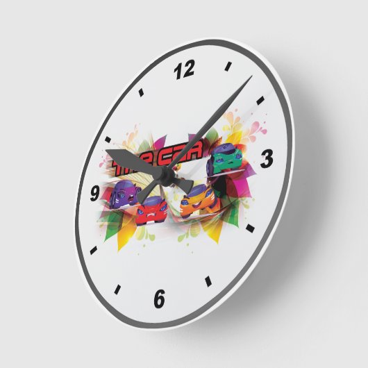 Car Of Clock ラウンド壁時計 (傾斜)