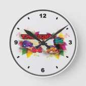 Car Of Clock ラウンド壁時計 (正面)