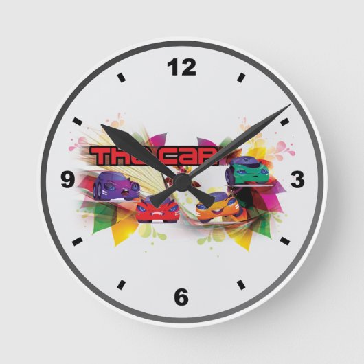 Car Of Clock ラウンド壁時計 (正面)