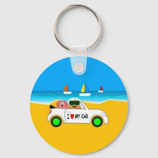 Car of Pou キーホルダー (正面)