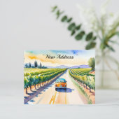 CAR ON THE MOVE CHANGE OF ADDRESS POSTCARD シーズンポストカード (スタンド正面)