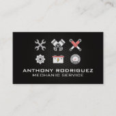 Car Parts and Mechanic Tools 名刺 (正面)