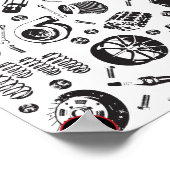 Car Parts Poster ポスター (角)
