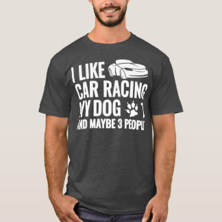 car racing accessories for men race dog racecar tシャツ