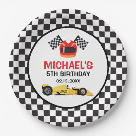 Car Racing Birthday ペーパープレート