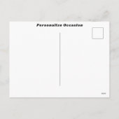 Car Racing Checkered Flag Any Occasion Gift     シーズンポストカード (裏面)