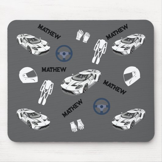 Car racing Mousepad マウスパッド (正面)